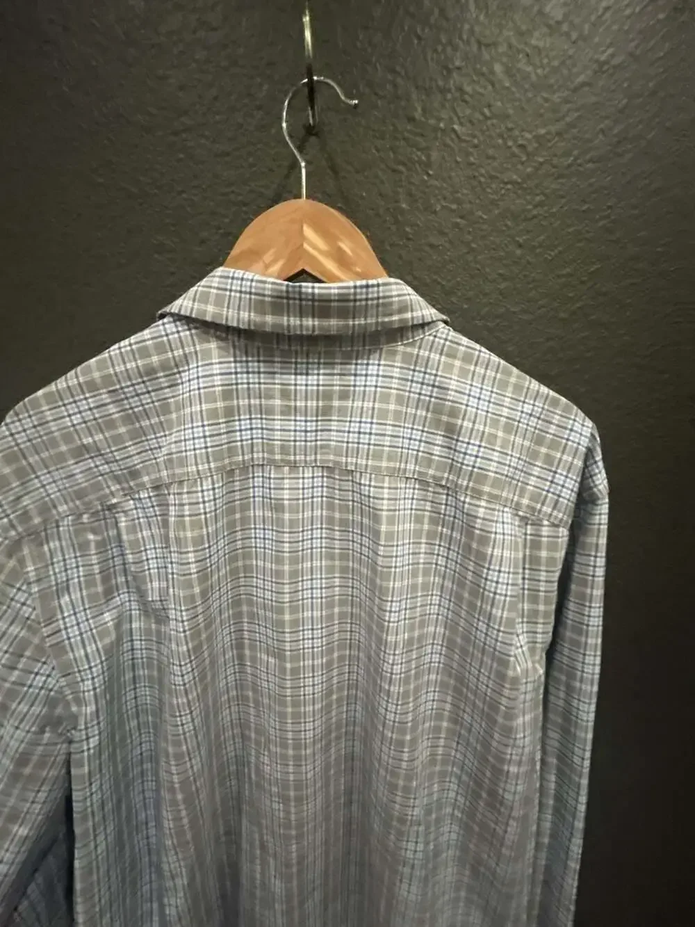 Banana Republic Non-Iron Slim Fit Plaid Dress Shirt XXL